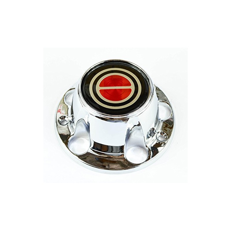 BB Auto New Wheel Hub Center Cap Chrome Red Replacement