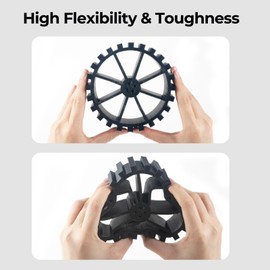 Siraya Tech Flex TPU 95A Filament, ISO 10993, High Flow and High Speed, Flexible and Tough, Easy to Print, Moisture-Resistant Aluminum Resealable Bag - for Footwear, Protective Gear (Black, 1kg)