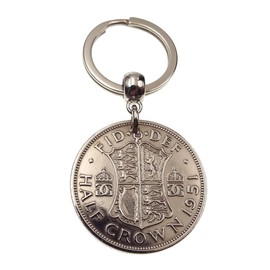 A Silver Dream 1951 Half Crown Coin Keyring