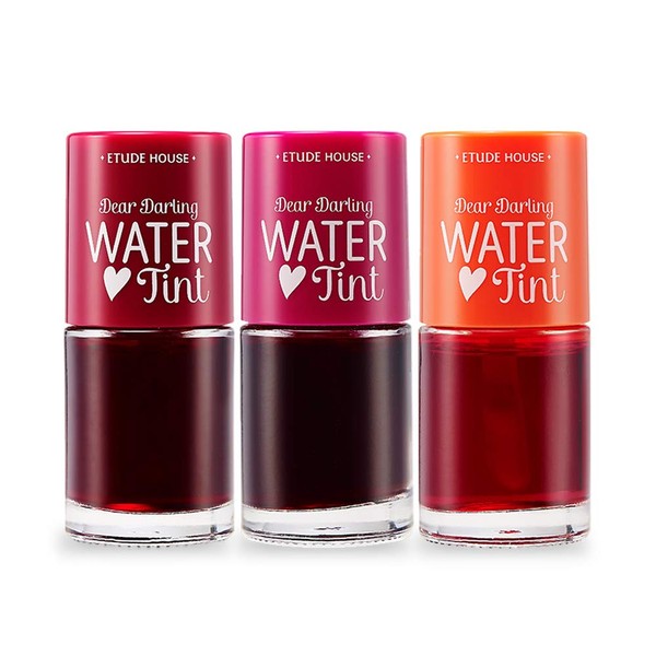 ETUDE HOUSE Dear Darling Water Tint Orange Ade | Bright Vivid Color Lip Tint with Moisturizing Pomegranate & Grapefruit Extract to Hydrate your Lips