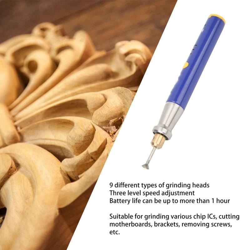 Electric Engraving Pen Kit USB Rechargeable Machine Mini Portable Polishing