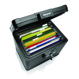 Honeywell Molded Fire and Water File Chest, 16 X 12.6 X 13, 0.6 Cu Ft, Black