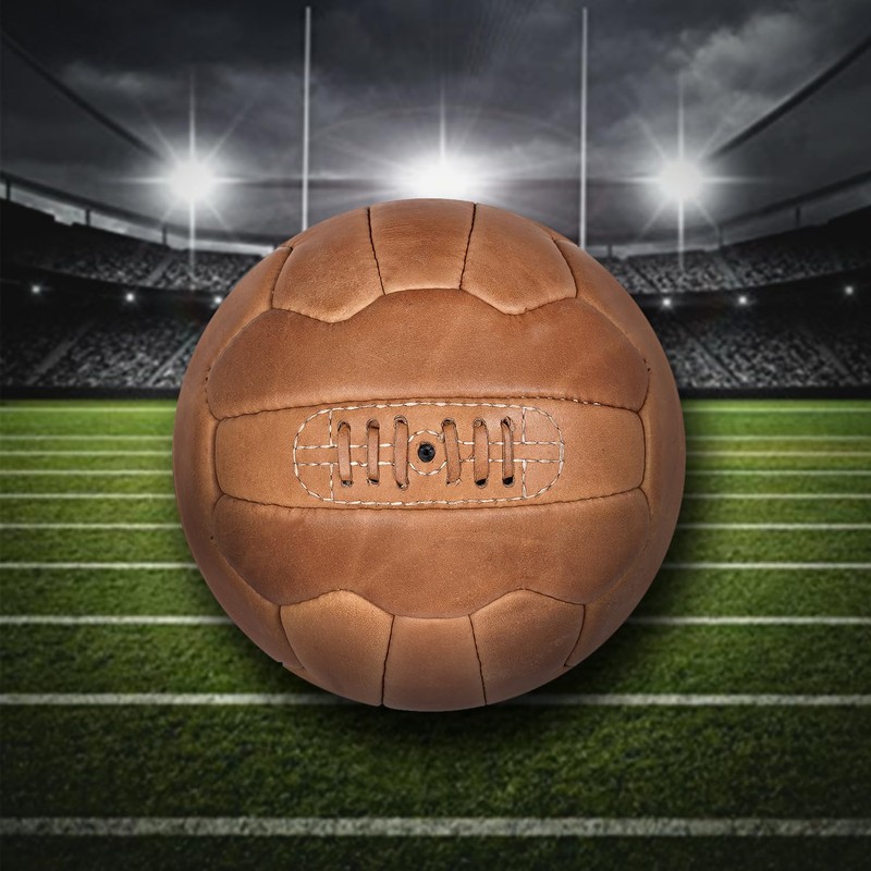 FNine - Pelotas de fútbol de color marrón claro, de