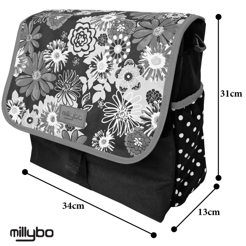 millybo Betsie Single Pannier Rack Bag Bicycle Bag Pannier Rack