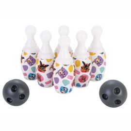 ODS - Bing Kids Bowling Set of 6 Skittles and 2 Balls with Ball Holder, Height 20 cm, Recommended Age +10 Months