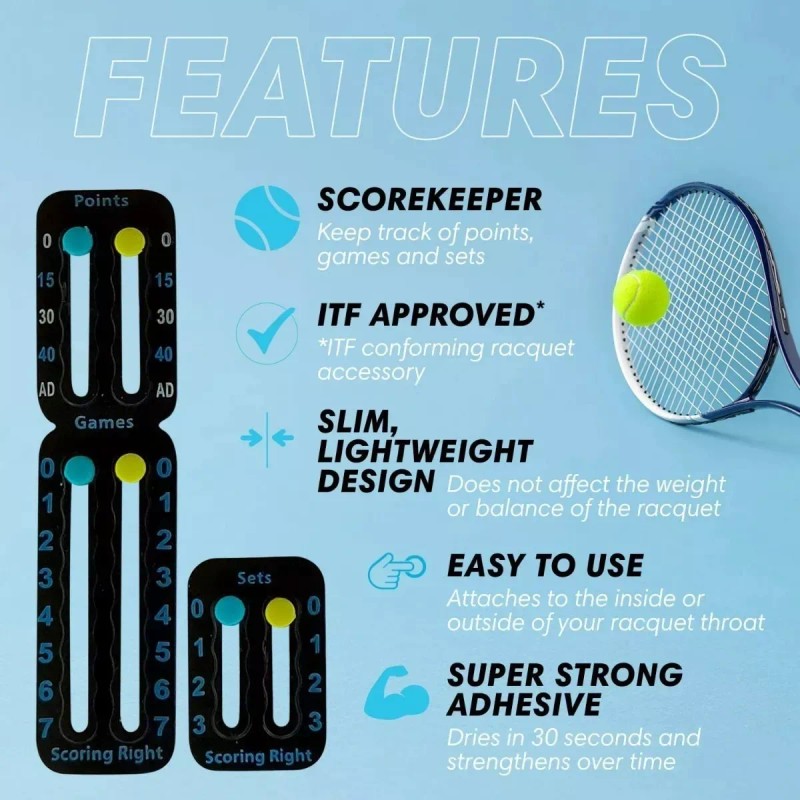scoring right Tablero Puntaje Anotador Score Tenis Padel Raqueta Pala