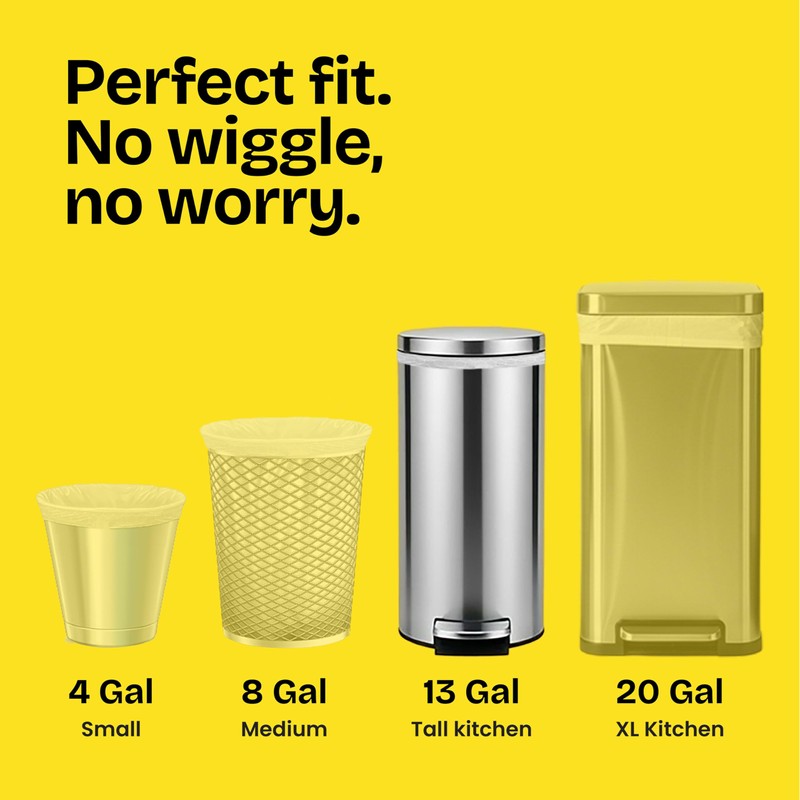 Glad ForceFlex Tall Kitchen Drawstring Trash Bags, 13 Gal, Fresh