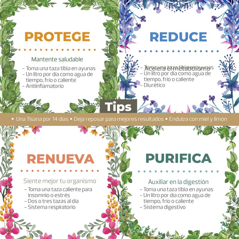 Té Herbal 28 Dias, Té Limpia y Té Reduce (Pack