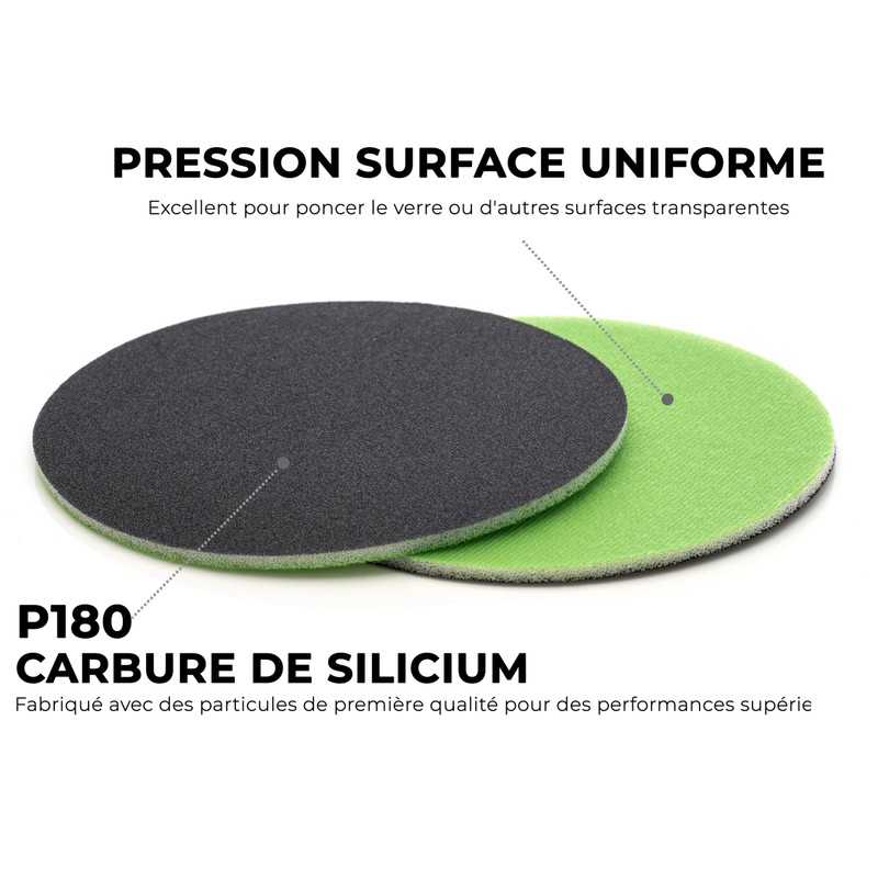 Glass Polish 5 inch (125mm) 180 Grit Pack of 20