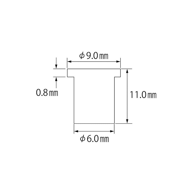 LOBTEX Blind Nut "Nut" (Flat Head, Aluminum) Eco Pack, Plate