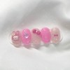[Handmade Nail Tips] Pink Laburabu Nail Tips - Coffin Egg