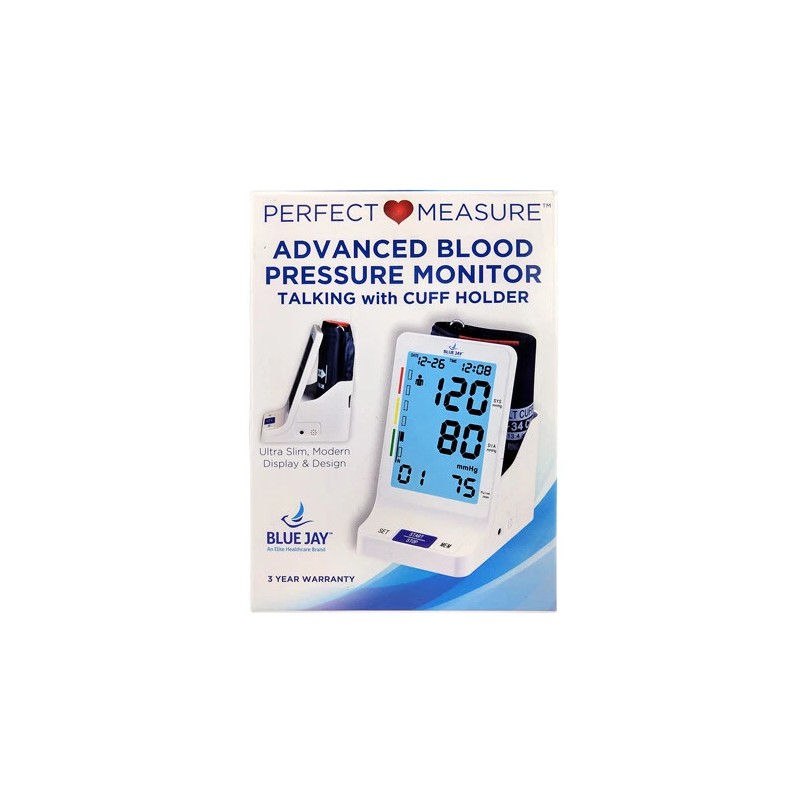 Blue Jay Perfect Measure Big Digit Talking Dlx BP Monitor