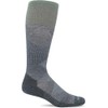 Sockwell Men's Diamond Dandy Moderate Graduated Compression Sock, Charcoal -