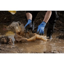 Baratec 12 Pairs of Waterproof Latex Safety Gloves - Perfect Waterproof Work Gloves XXL for Men & Women, Ideal for Gardening and Work Safety - Ensuring Maximum Protection - Size 11