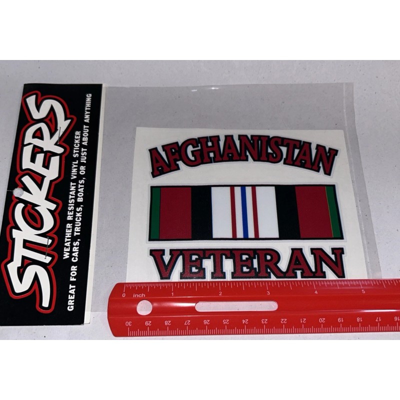 STICKERS Afghanistan Veteran Weather Resistant Vinyl Decal Sticker