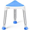 Space-Saving Triangular Shower Chair for Inside Shower with EVA Pad,
