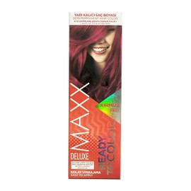 MAXX DELUXE Semi Permanent Hair Dye, Color Depositing Conditioner - Vegan Hair Dye 1 PACK (2 X 1.69 FL oz) (RED)