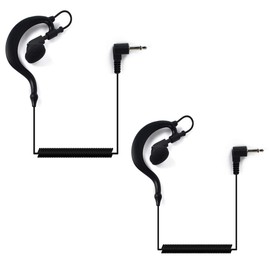 HYS G Formen Ohrhörer 3,5 mm höre nur zu Kopfhörer Security Headset für Funkgerät für 2-Wege-Funkempfänger von Motorola Icom (2 STK.)