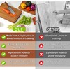 Relxinke Solid Teak Wood Cutting Board One Piece Non Glued