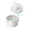 4" PVC Sewer Outlet Cleaning Adapter with Threaded Pipe Cover