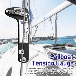 Sailboat Rigging Tension Gauge, PT-1M Professional Tension Gauge - Accurate Rigging Tool for Optimal Sail Performance, Wire Rope Standing Rigging for 2.5, 3, and 4 milimeter Cable Diamete, 360kg