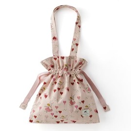 Kurahashi Rei Drawstring Tote Bag, Heart SKRF830