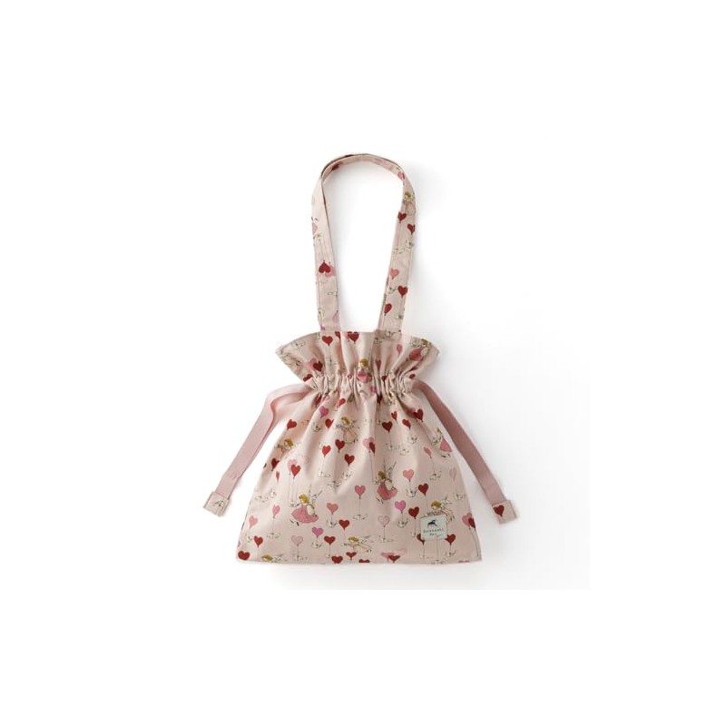 Kurahashi Rei Drawstring Tote Bag, Heart SKRF830