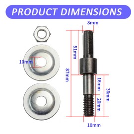 KOMUNJ 75x20x10mm Grinding Wheel Adapter Set and Grinding Stone Changed Electric Drill Into Grinding Machine