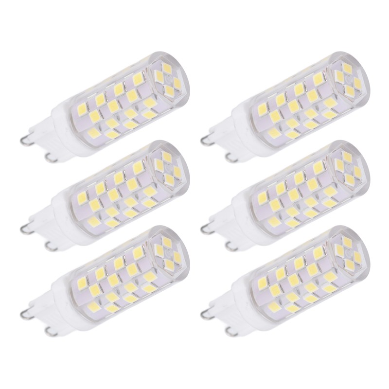 6Pcs 5W G9 46LED Bulb Dimmable Chandelier Ceiling Lamp Bulbs