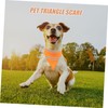 Sosoport 2pcs Reflective Pet Bandana Triangle Scarf for Night Walking