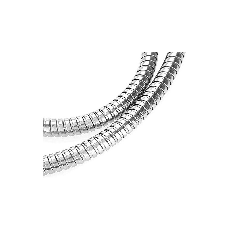 REQUISITE NEEDS Stainless Steel Flexible Pipe Shower Hose Chrome Anti-Kink
