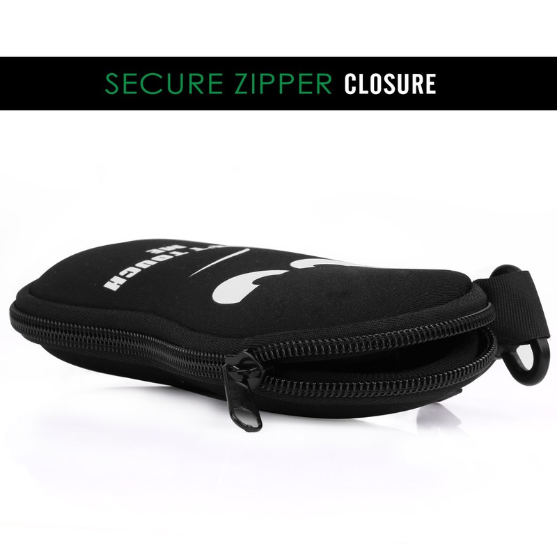 MoKo Glasses Case - [Ultra Lightweight] Neoprene Zip Sunglasses Bag
