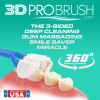 3D PRO BRUSH | 3PK * 3-Sided Toothbrush | Deep