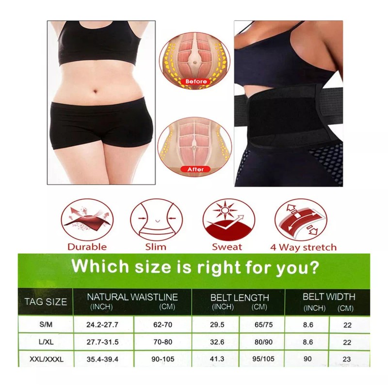 Lecute Faja Deportiva Doble Compresion Gym Moldear Cintura