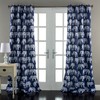 Lush Decor Elephant Parade Curtains Floral Animal Print Design Window