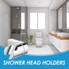 Shower Head Holder, Universal 360°Adjustable Angle Chrome Plated Shower Bracket,