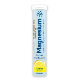 Applied Nutrition Solutions Magnesium Effervescent Tablets - 300mg Magnesium per Serving - 20 Effervescent Tablets, Zero Sugar, Supports Muscle Function & Reduces Tiredness - (Lemon)