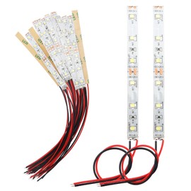 YIXISI 15 PCS 100mm Prewired Strip LED, 2335 SMD LED Light, 12V - 18V LED Strip Light, White
