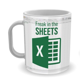 LPVLUX FK In The Sheets Mug, Funny Spreadsheet Mug Great Gifts For Coworkers, Accounting, Boss, Friend Gifts Christmas, Birthday, New Year Day, Shortcut Mug