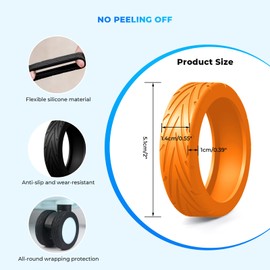 DGMDGS 16 Pack Upgrade Luggage Wheel Covers, Silicone Protective Cover for 2-2.4" Spinner Wheel, Wear-Resistant, Silent, Suitcase Accessories for Carry-On Travel Luggage (Black)