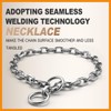 keel-Shaped Dog Choke Collar with a Sliding P-Chain and a