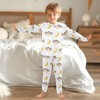 MCHIVER Cute Monkey Banana Pajamas Set 2 Piece Cotton Pjs