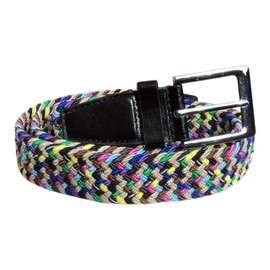 GENTS BELTS UK Elasticated Stretchy Trouser Belt for Men, 1.25" Wide (M/L 28" - 38" Waist)