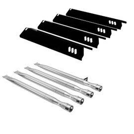 15’’ Grill Heat Plate Shields and Burner Tubes for Outdoor Gourmet 4 Burner GR2215101-OG-00 FSOGBG1106 Gas Grill, GR2215120-OG-00 Grill Replacement Parts for Outdoor Gourmet UFHP2 Grill Parts