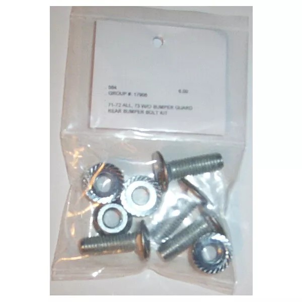 N/A 71-73 MUSTANG REAR BUMPER BOLT KIT, 8 PIECES