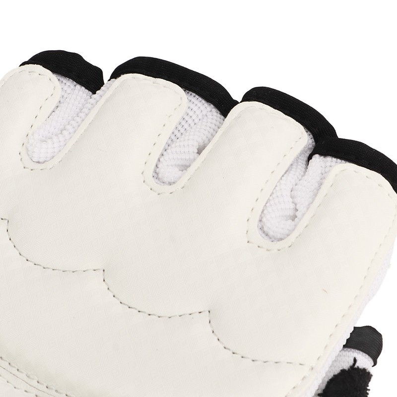 1 Pair Taekwondo Gloves Breathable Elastic Half Finger Kickboxing Boxing