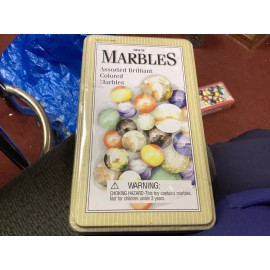 kid's collection NEW Kids Collection Deluxe Marbles In Tin Box - Over 160 Marbles + Shooters