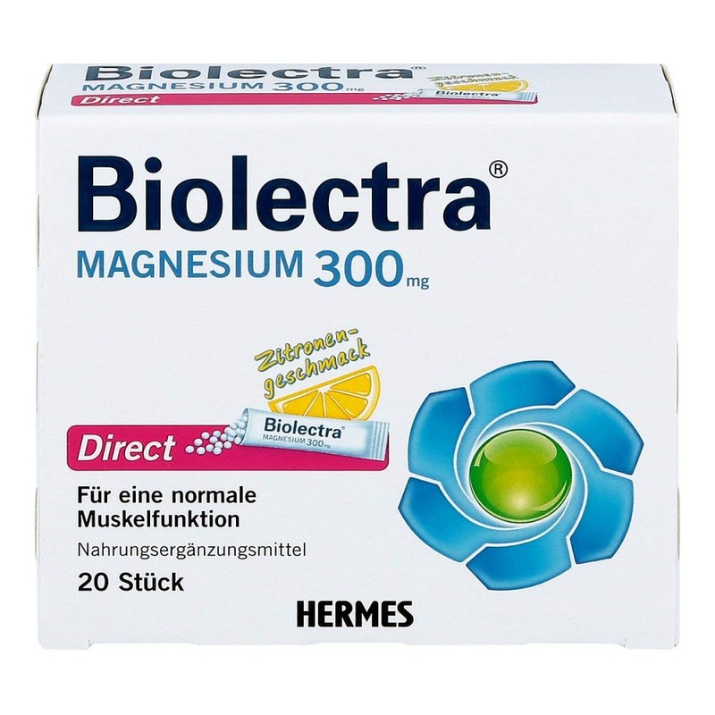 Biolectra Magnesium Direkt 300mg, 1er Pack (1 x 20 Stück)