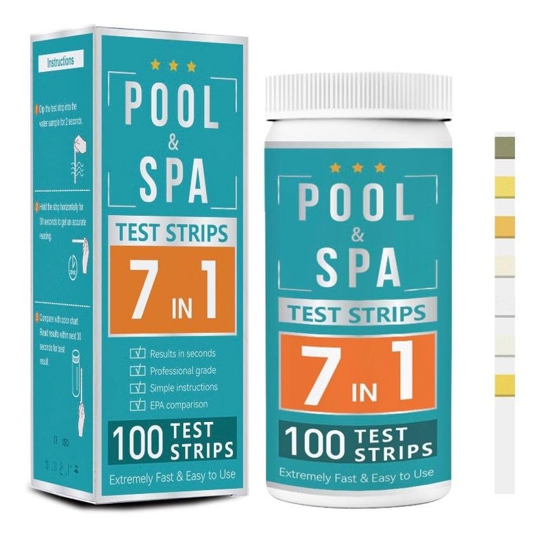 Test Strips - Hot Tub - Pool- 7 In 1-100