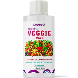 Fruit and Veggie Wash Concentrate - 2 fl. oz. ⦾ Makes 1 Full Gallon of Produce Wash When Diluted ⦾ Cleans Wax, Dirt, and Contaminants ⦾ Tasteless and Odorless